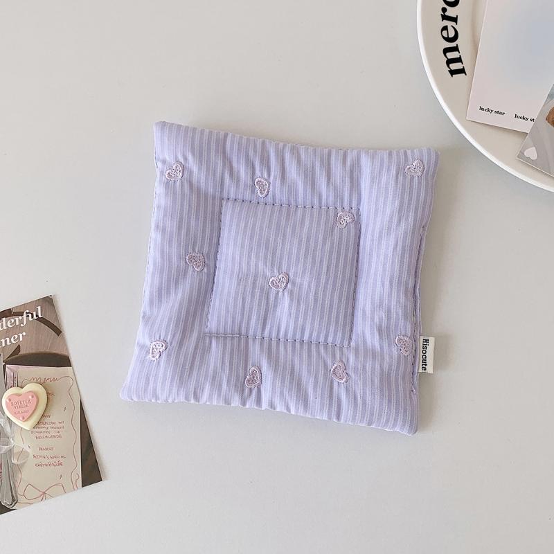 Ins Simple Fabric Coaster Tea Fashion Sweet Cream Color Insulation Pad Desktop Decorative Cup Mat Home Decor Gifts