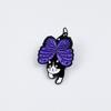 Funny Cartoon Butterfly Wing Cat Brooch: Versatile Metal Animal Badge with Drip Oil for Backpack Accessory