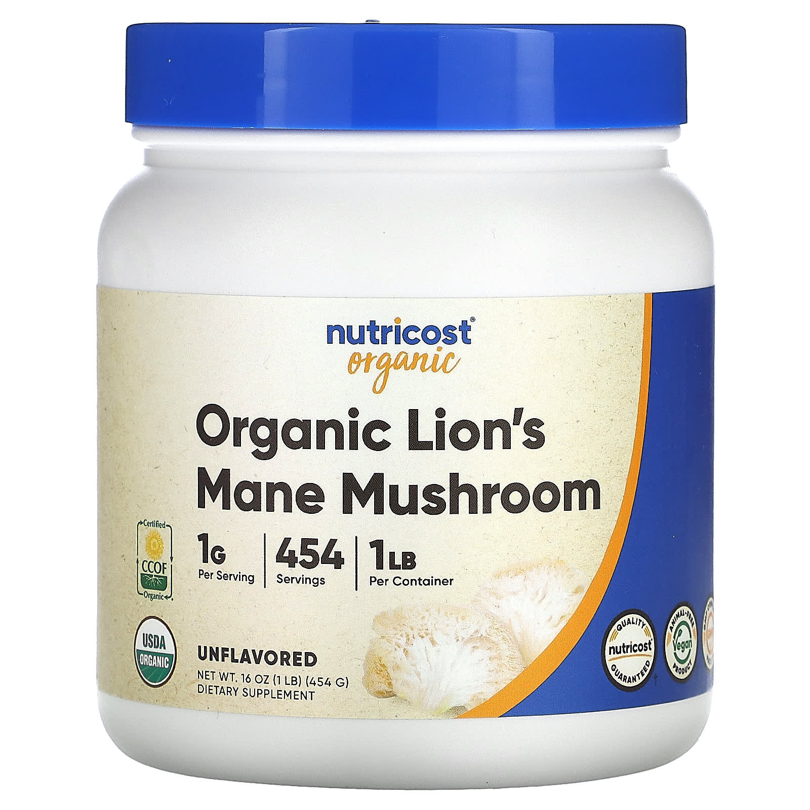 

Organic Deer Antler Mushrooms, Unflavored, 454G(1Lb)
