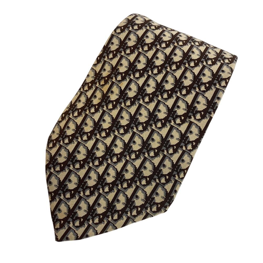 Dior Business commute Trotter silk tie beige silk Used