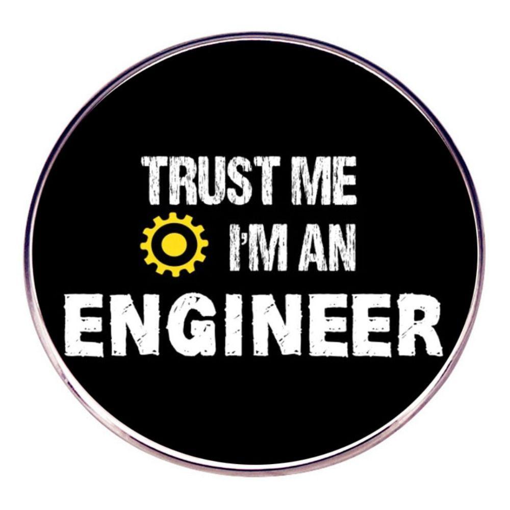 Lapel Badge Brooch Pin Engineering Cost Control Brooch English Letters Brooch  Clothes Pins