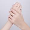 Korean Style Classic Zircon Couple Rings - Timeless Love Trend for Men and Women