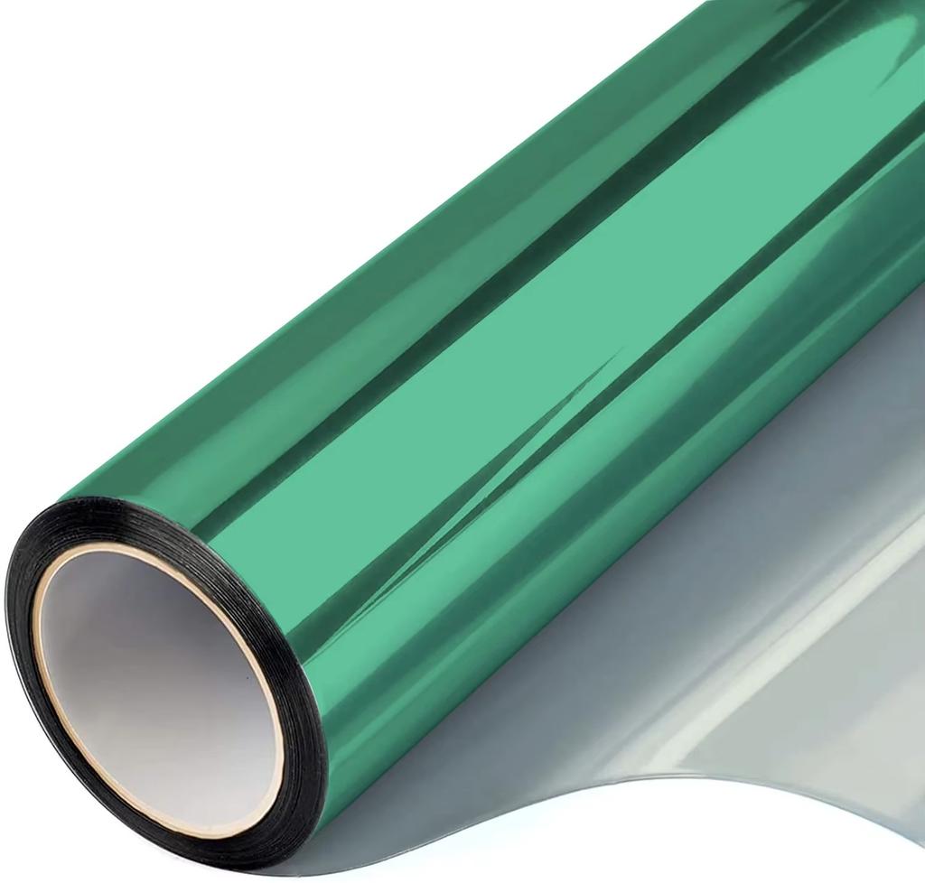 1 Rolle Silberne Sichtschutzfolie für Fenster, Einweg-Spiegeltönung, UV-Wärmekontrolle, Vinyl-Aufkleber, Sonnenschutz, Glas, Papier, Tür, reflektierende Folie