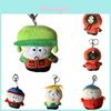 Chaveiro de Pelúcia de Personagem de South Park Com Enchimento de Algodão PP Para Presente e Exibição