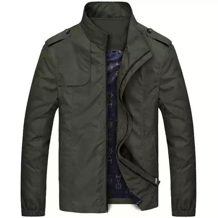 

Men s Spring Autumn Casual Solid Fashion Slim Bomber Jacket Men Overcoat Arrival Baseball Jackets XXXXXL зелений