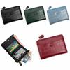 Fashion Multi-card Slots Women's Short Wallet Leather Waterproof Coin Purse Solid Color Crocodile Print Card Storage Bag
