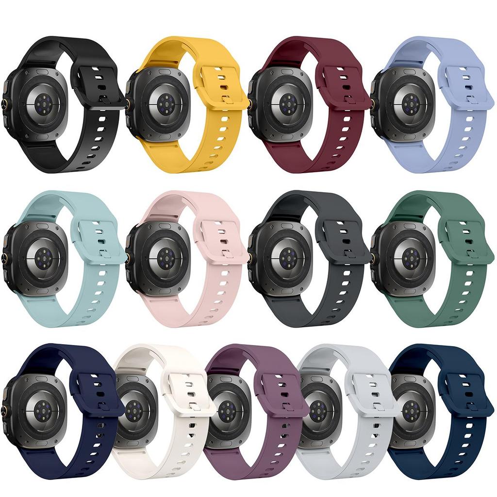 Soft Silicone Band For Samsung Galaxy Watch Ultra Strap 47mm Accessories Sports Bracelet Correa Galaxy Watch 7 Ultra 47mm Belt