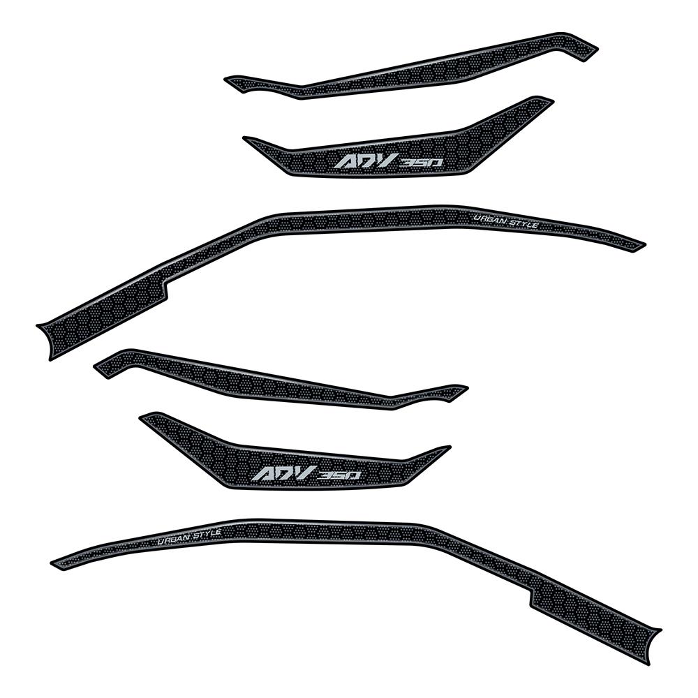 adv 350 accessories Motorcycle 3D Epoxy Sticker Protection Kit Tank Pad Anti Scratch Decal Non-slip For HONDA ADV350 2022 2023