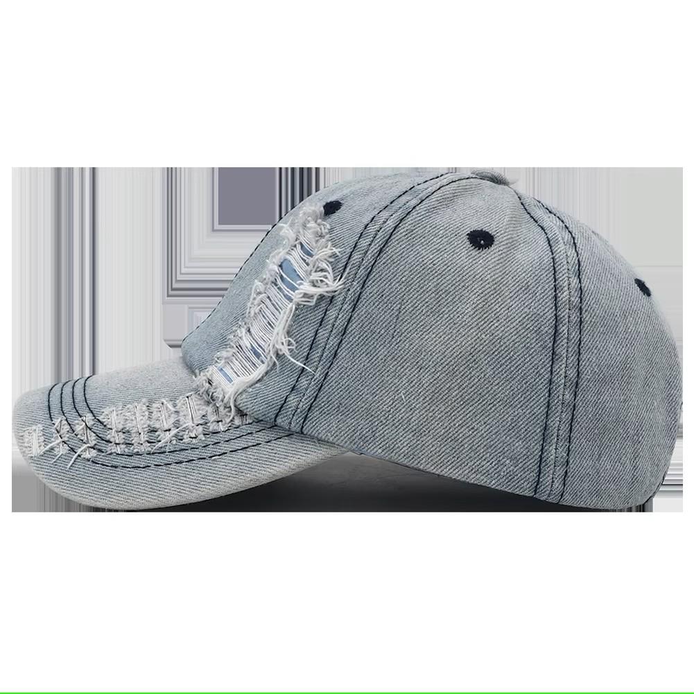 Baseball Cap Hat Denim Spring Summer Autumn Punk Hip Hop Rock Adjustable Unisex Men Women Outdoor Casual Cotton Snapback