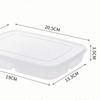 4 Grids Food Storage Box Portable Compartment Refrigerator Freezer Organizers Sub-Packed Meat Onion Ginger Clear Kitchen Tool1PC