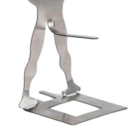 Yousheng Hot Dog Stand Tragbarer Edelstahl Muskelmann Hot Dog Halter zum Grillen von Würstchen Mais BBQ Zubehör Spülmaschinenfest Wiederverwendbar Geschenke