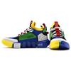Li Ning Way Of Wade Cushioning Slip Resistant Mid top Vintage Basketball Shoes Women's Blue Green Yellow AGWN024-1