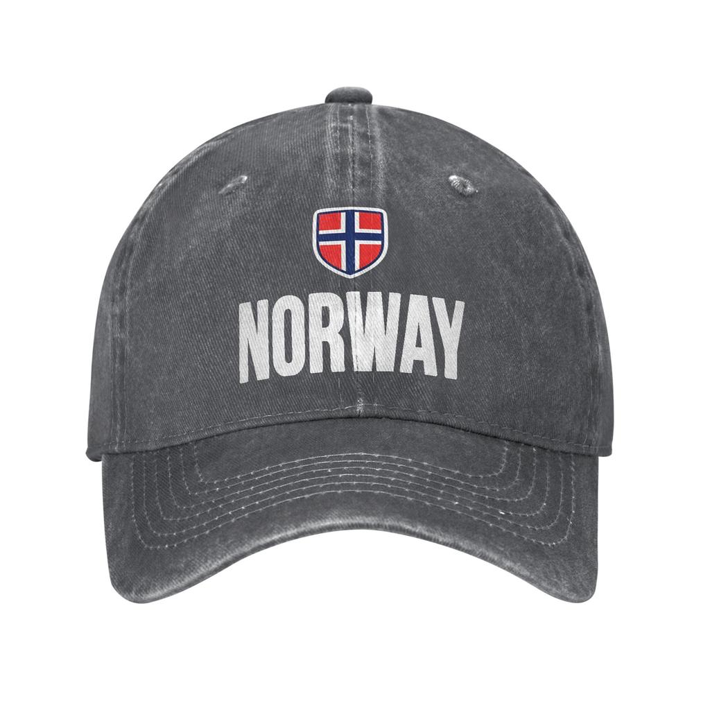 Unisex Women Norwegian Flag Norway Caps Merch Baseball Cap Retro Trucker Hats Adjustable