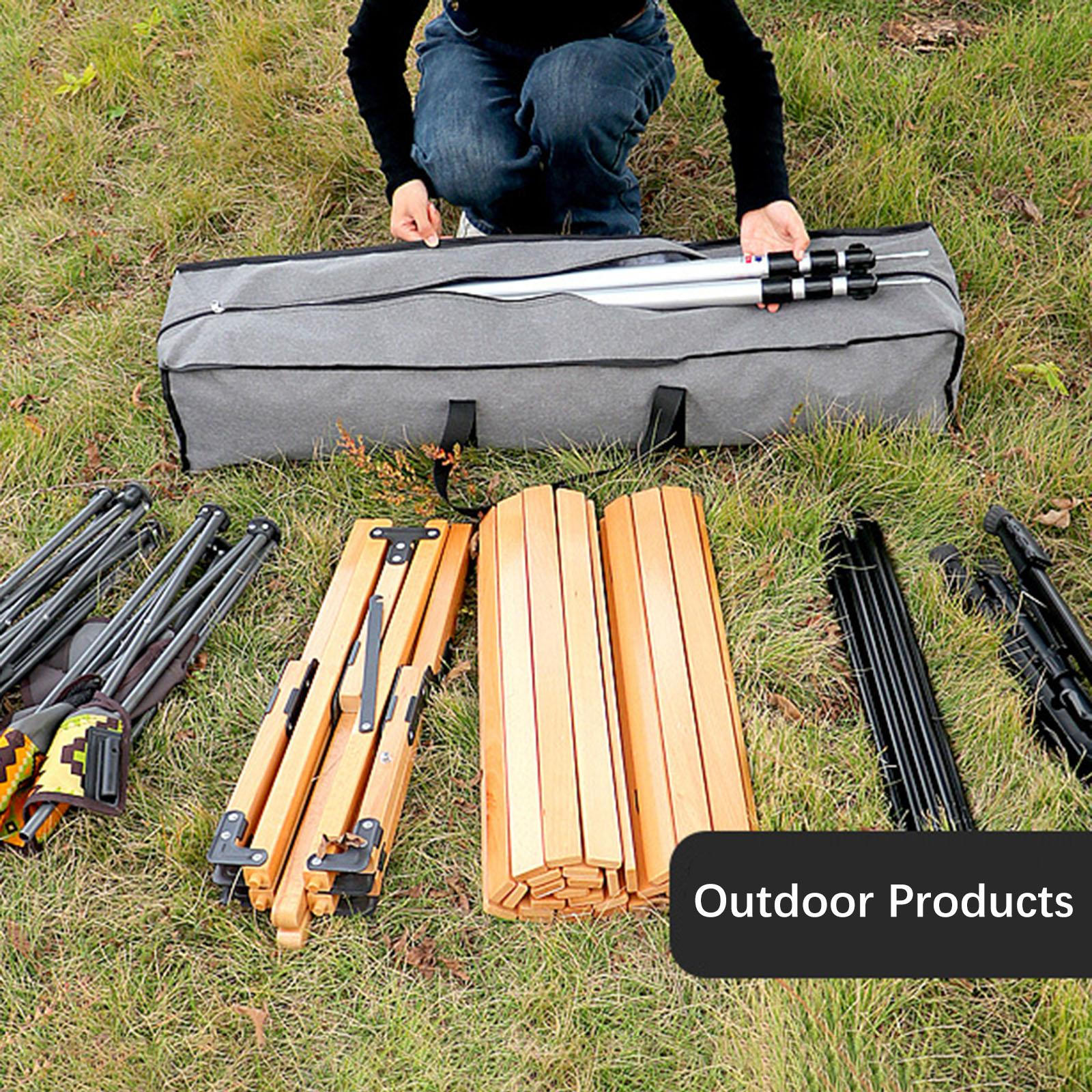 

Сумка-чохол для стійок намету Практична складана дорожня сумка для зберігання намету для кемпінгу, піших походів, відпочинку на природі 60cm Length