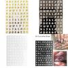Tilpasningsdygtige 3D Neglekunst Klistermærker Med Stilfulde Bogstav Designs Til Unikke Neglekunst Kreationer