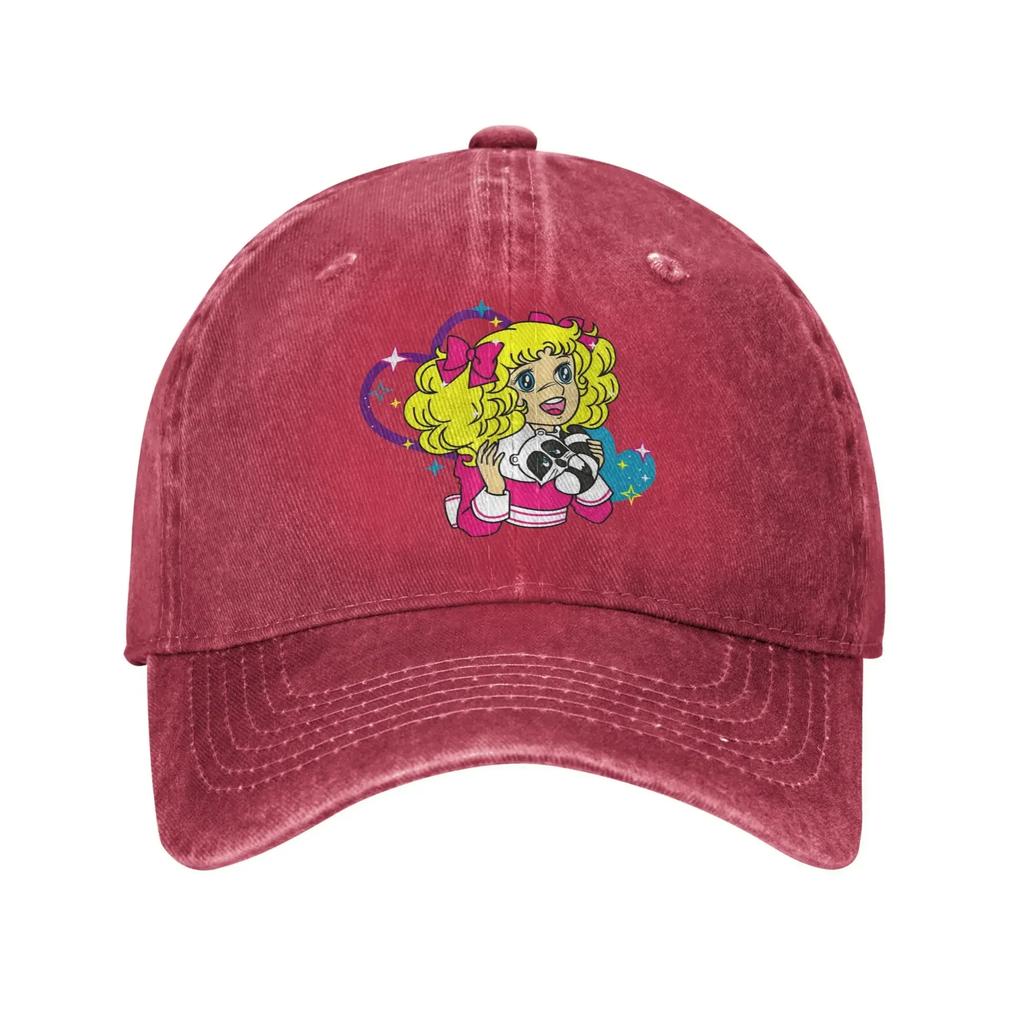 Candy Candy Cartoon Sakura & Kero Casual Baseball Cap For Couple Women Summer Running Trucker Hat Classic Sun Visor Snapback Cap