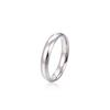 Buyee 925 Silver Couples Ring Sets Can Engrave Simple White Ring Finger for Women Men Fashion Fine Jewelry Circle