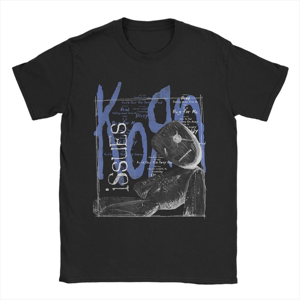 Korn Stoffpuppe T-Shirt Sommer Hip Hop T-Shirts Herren 100% Baumwolle Rundhals Große Größen 5XL T-Shirts Kurzarm Y2K Lustiges T-Shirt