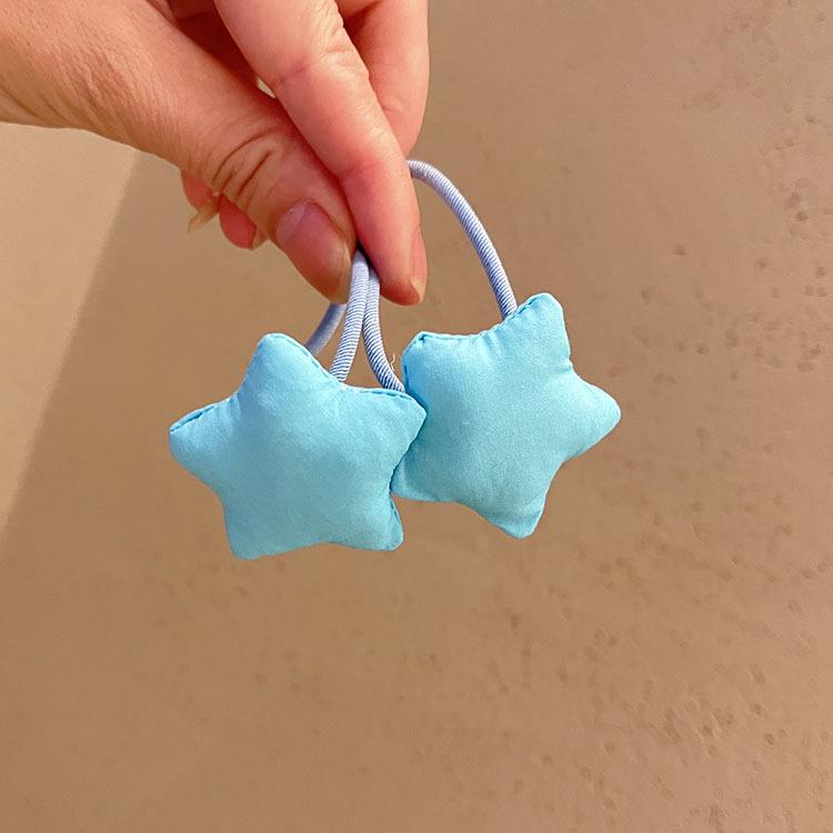 Children's Candy Color Star Hair Tie - Cute Baby Ponytail Accessory