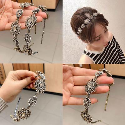 Wedding Hair Accessories Handmade Faux Crystal Pearl Crown Bride