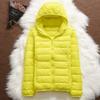 Down Jacket Women Coat Autumn Winter Jackets for Warm Quilted Parka Ladies and Light  Female Ultralight Hooded
