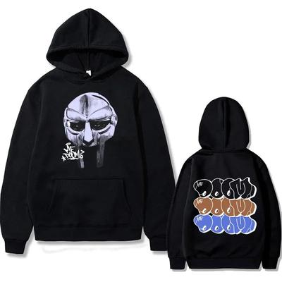 Hip Hop Rapper Mf Doom Maska Madlib Madvillain Grafická Mikina s Kapucí Fleece Streetwear