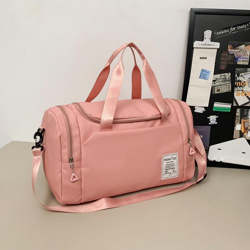 

Large Capacity Travel Bag, Handbag, Lightweight Yoga Bag, Fitness Bag, Short-distance Travel Storage, Storage Bag розовый