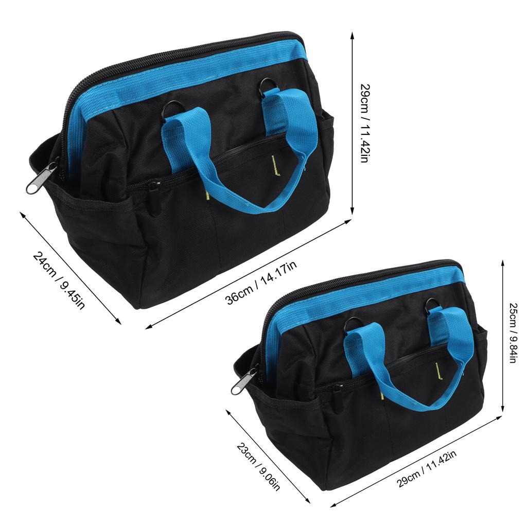 Electrician Tool Bag Tool Carrying Bag Tool Bag Wide Mouth Large Capacity Waterproof Handbag Oxford Cloth for Wrench Screwdriver