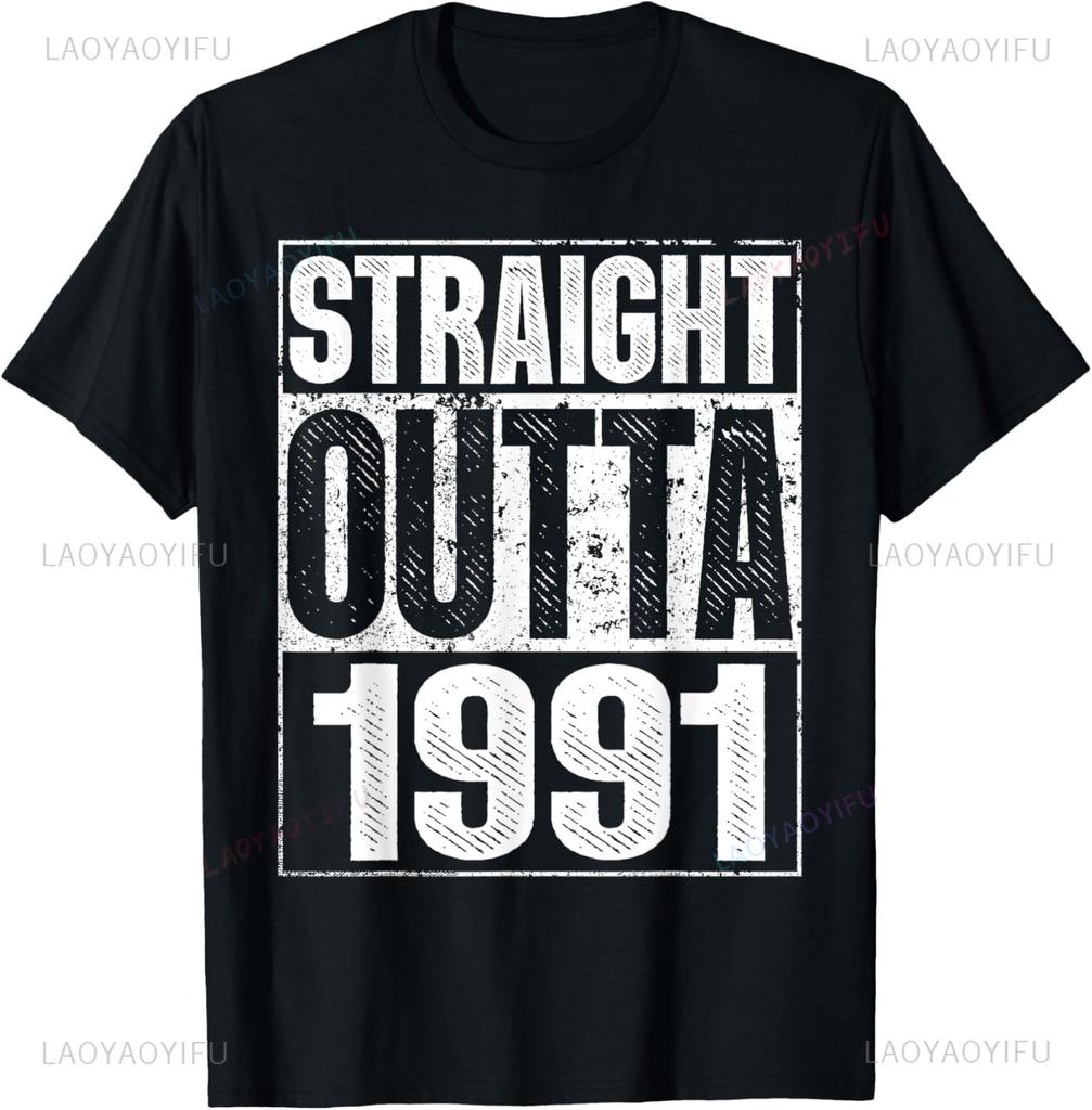 Classic 1991 Varsity Vintage College Style 34rd Birthday Custom Printed Graphic T Shirts Print On DeUnisexd Camiseta Hombre