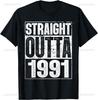 Classic 1991 Varsity Vintage College Style 34rd Birthday  Custom Printed Graphic T Shirts Print On DeUnisexd Camiseta Hombre