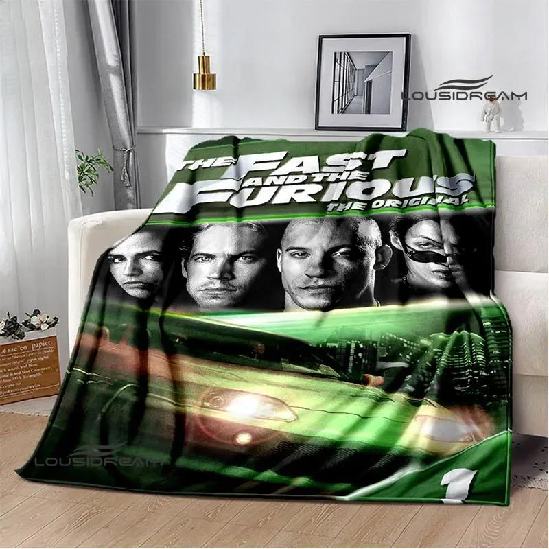 Fast & Furious Print Blanket Picnic blanket blankets for beds Flange Warm blanket Home travel blankets bed linings birthday gift