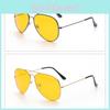 Vue De Nuit Nv Lunettes As Seen On Tv Nightview Aviator 100% Uva Uvb Yellow Lens Glasses For Night Driving