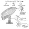 1PC Leaf Shape Soap Holder Suction Cup Sponge Dish Rack With Drain Water Bathroom Shelf For Home Storage Box Kitchen Accessories