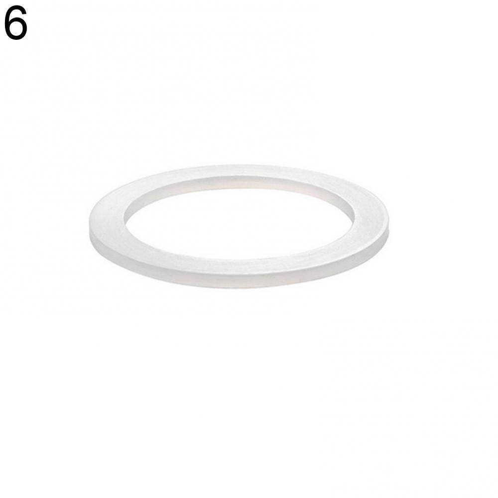 2Pcs Silicone Sealing Ring Spacer Flexible Washer Gasket Ring Replacement for Moka Pot Espresso Coffee Makers