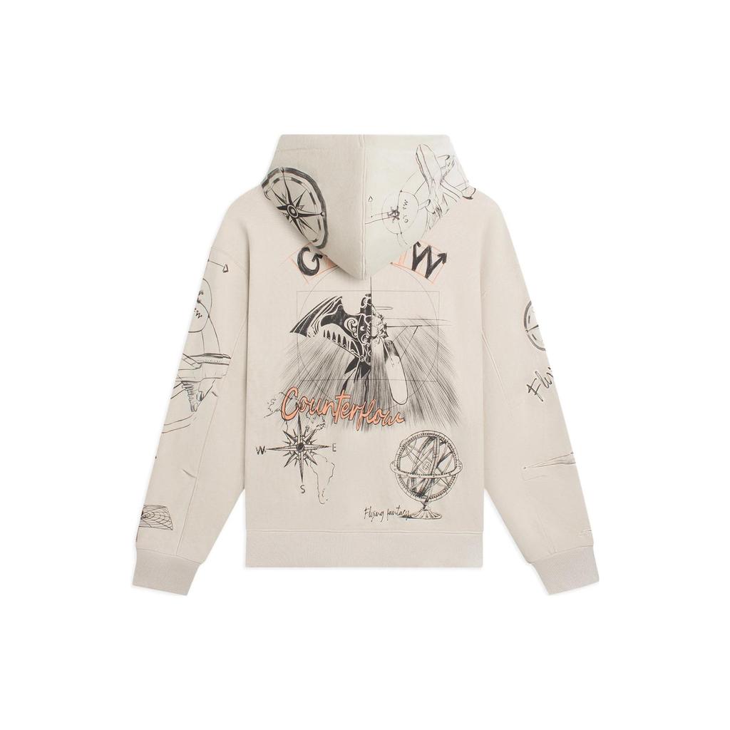 Li-Ning Counterflow Graphic Sweatshirt 'Beige' Men's AWDSH33-2