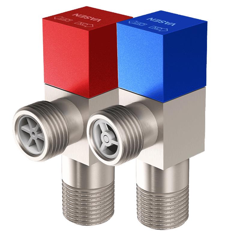 Weixing Brass Hot & Cold Angle Valve Set