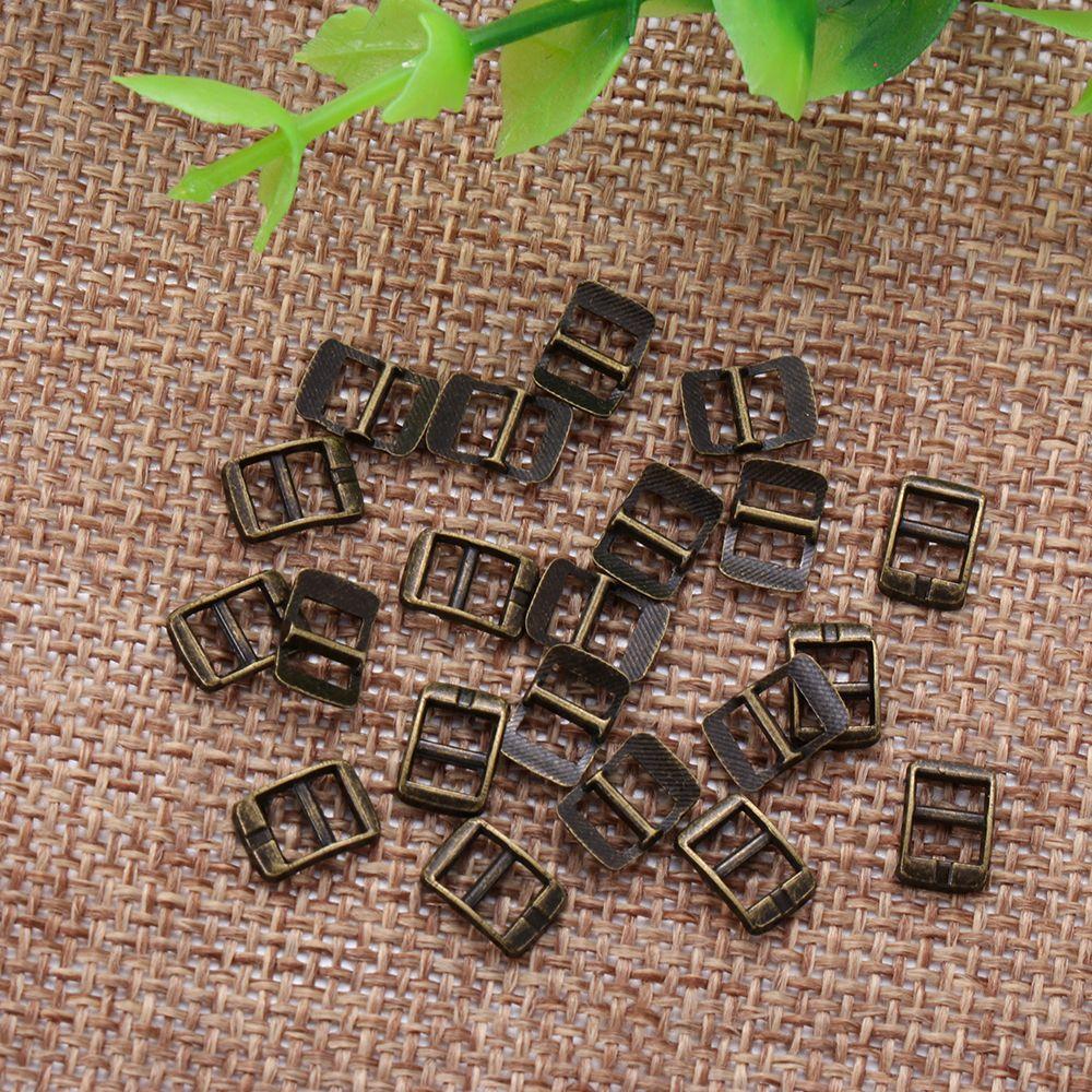 20pcs 4mm  Mini Ultra-small Tri-glide Buckle Diy Dolls Buckles Belt Buttons  Bags Accessories