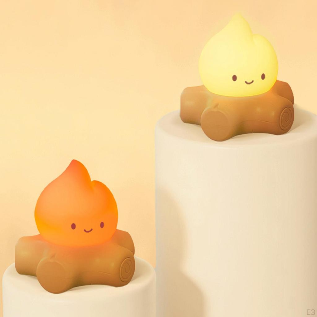 Campfire Nightlight Night Light Dimmable Bedroom for Children Kids Nursery Sleeping