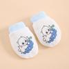 Anti-Scratch Baby Mittens with Teether, Thin Style for Spring To Winter, Fit for 0-6 Months