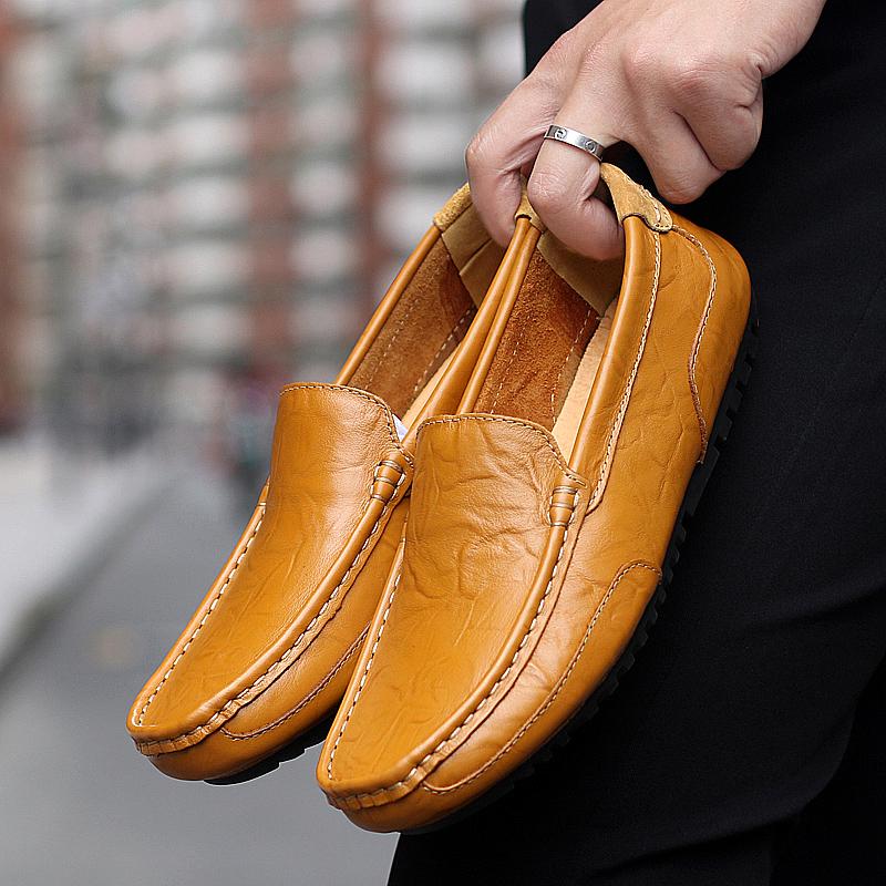 Man Leather Shoes Handmade High-quality Loafers Summer New 2024 Outdoor Casual Driving Shoes Sneakers Men Luxury Large Size 47