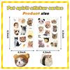 8 Cartoon Cute Cat Stickers Can Be Waterproof Diary Hand Account Stickers Gu Card Stickers DIY Decorative Stickers Stickers