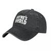 Waynes World  Baseball Cap Popular Comedy Kpop Rock Trucker Hat  Breathable Unisex Unisex Fashion Custom Logo Baseball Caps