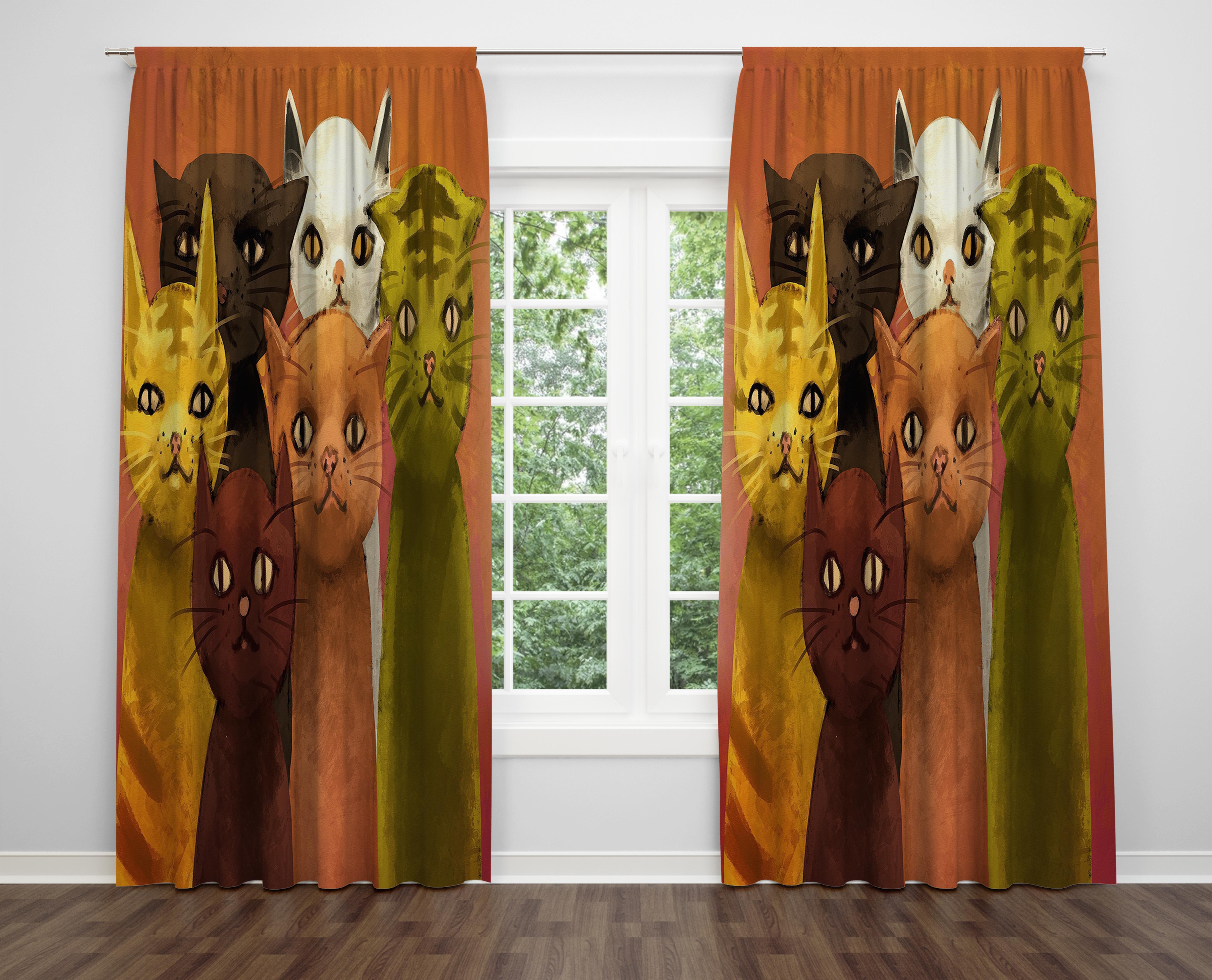 

Декоративний дизайн, високоякісна бавовняна тканина, ви можете вибрати одну або подвійну фіранку з крила 1 piece різнокольоровий