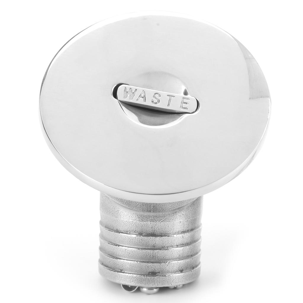 Water Fuel Injection Port Marine 38mm Stainless Steel for Yacht Fishing Boat RV Speedboat