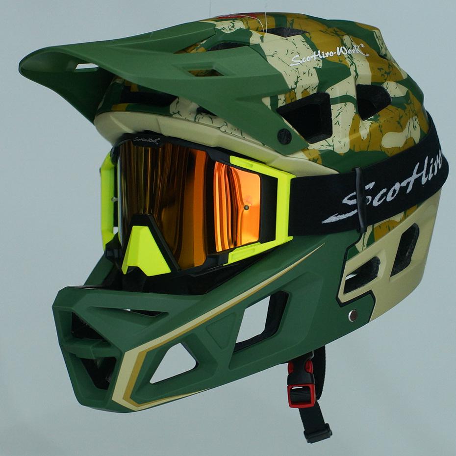 SCOHIROWORK Super Light Full Face BMX & Mountain DH Off-road Helmet