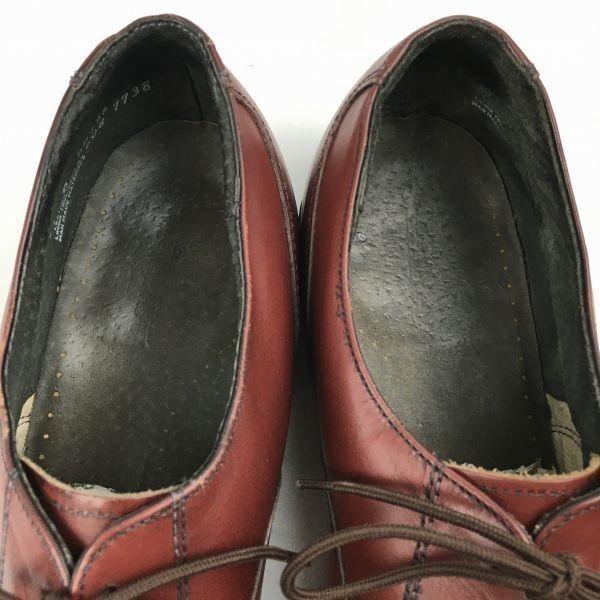 Vintage Stafford Wholecut Schuhe vor den 1980er Jahren Burgunder Größe 11D (Ca.. 28.529.5cm) Herren(GEBRAUCHT)