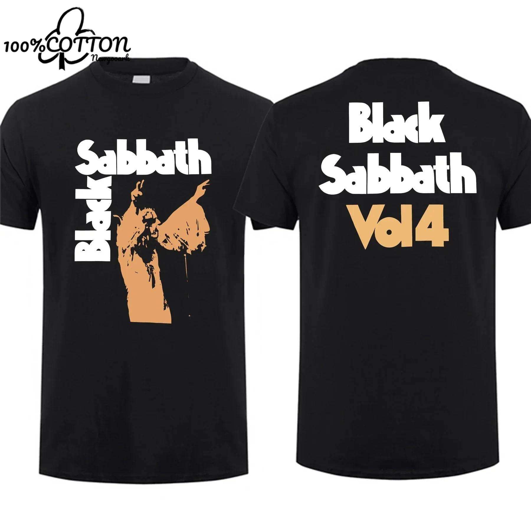 

LE Cotton 2025 Amazing Tees Men Black Sabbaths Never Say Die T Shirt Double-sided Casual Graphic T Shirts 4XL