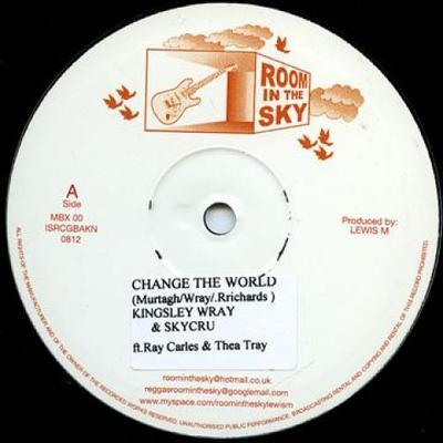10-Zoll Schallplatte KINGSLEY WRAY, SKYCRU - Change The World; Inst / Demonstrat MBX047 Room In The Sky 2010 UK Reggae, Ska & Dub