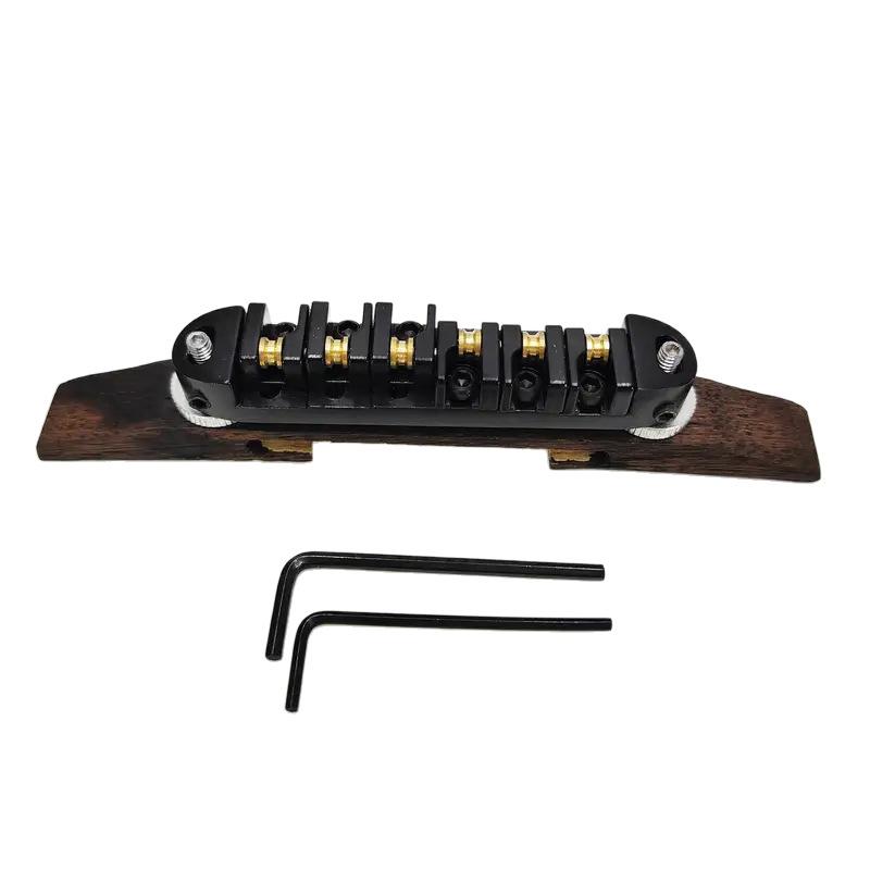 High-end Rosewood Jazz Electric Guitar Bridge Set Ball Shape Bottom Code Guitar Replacement Accessories