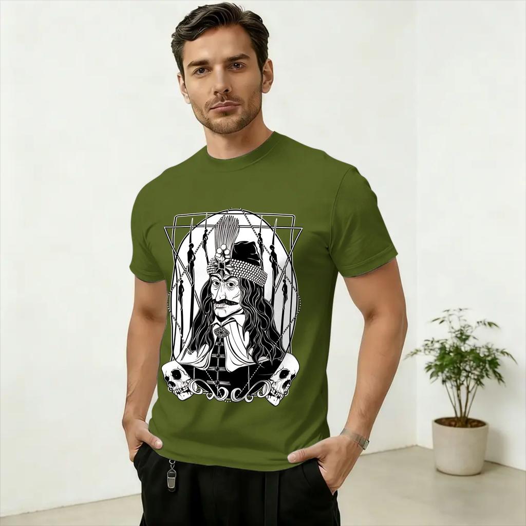 Vlad III Dracula The Impaler T Shirt Summer Hip Hop TShirts Unisex Cotton ONeck Plus Size Top Tees ShortSleeved Vintage Tops